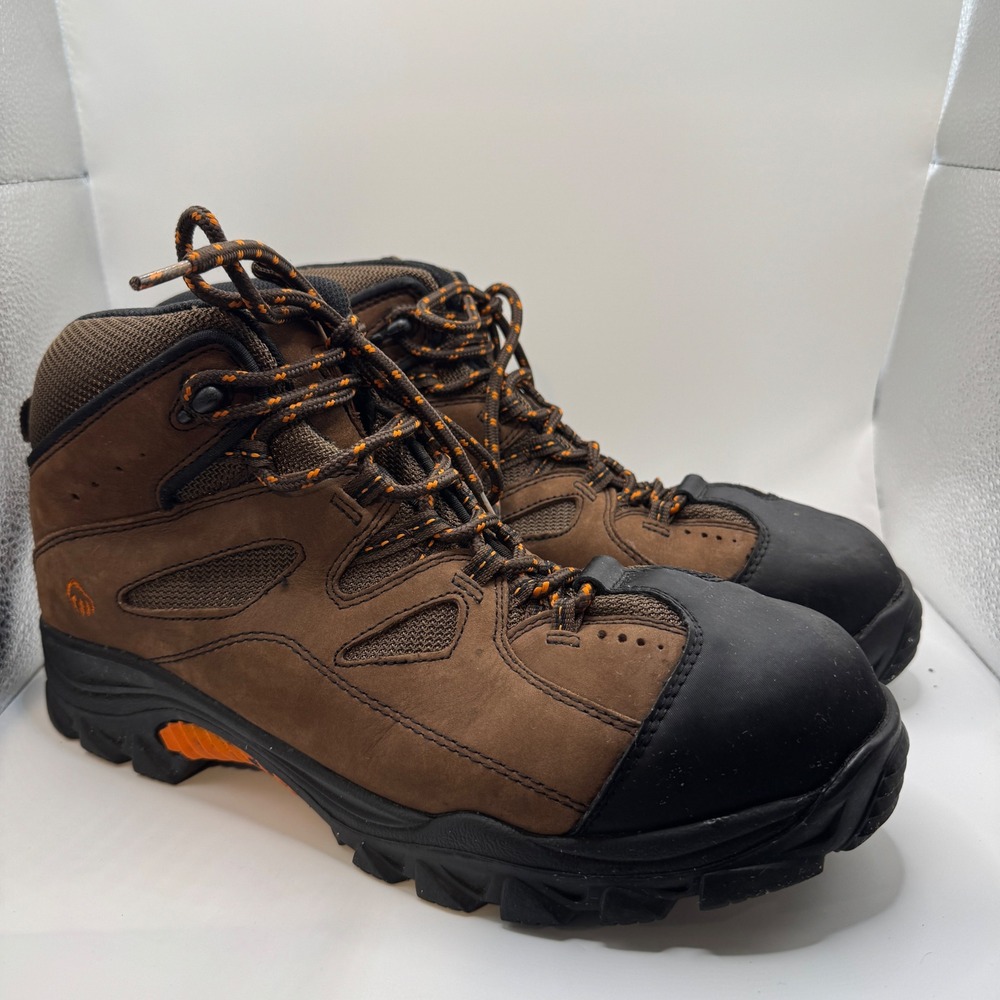 Wolverine 11.5 M Work Boots Mens Brown Leather EH Rated W02194 Safety Toe